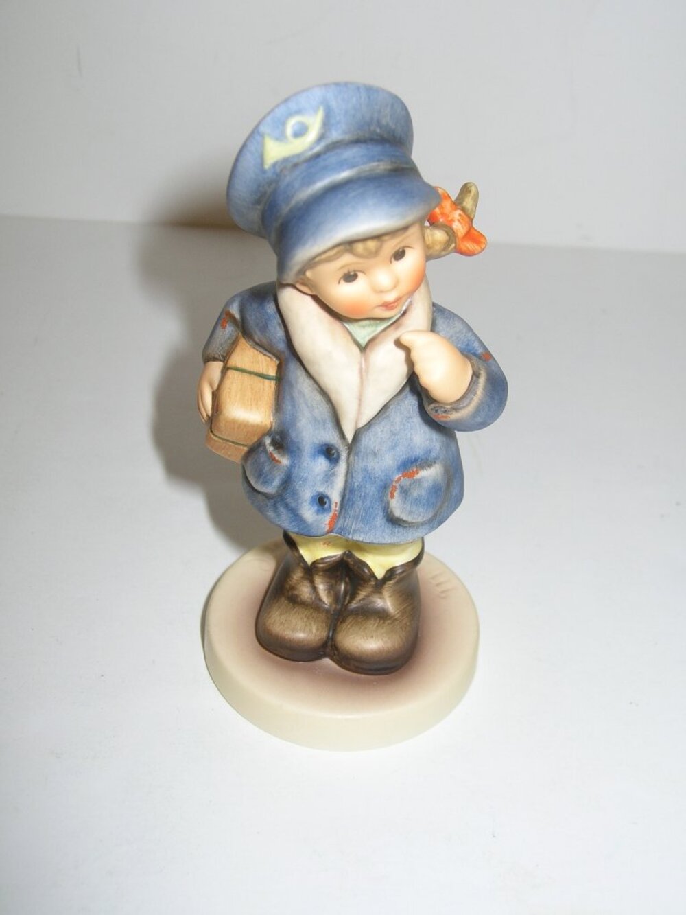 M I Hummel "Little Miss Mail Carrier" Figurine HUM #2120 TMK8 1st Issue Signed